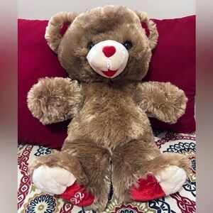 19" Dan Dee Plush Tan Sweetheart Teddy Bear Valentines 2022 Stuffed Animal